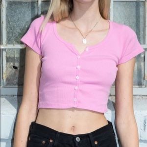 Brandy Melville Pink Zelly Top